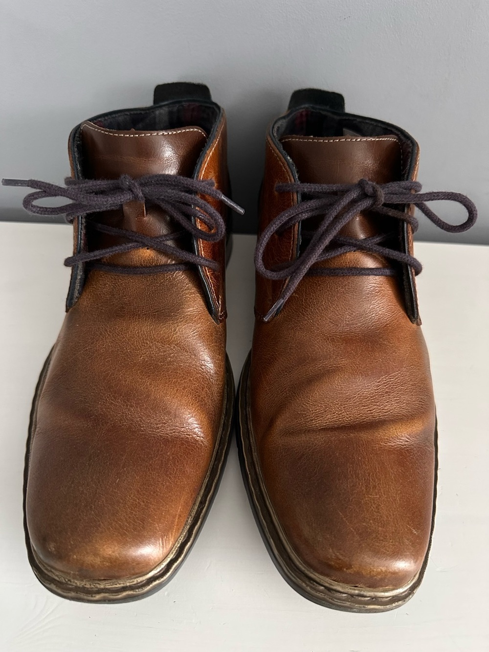 Rieker - Menโs, Leather, Chukka Boots, Rich Chestnut, Laces, Size 42 (9)